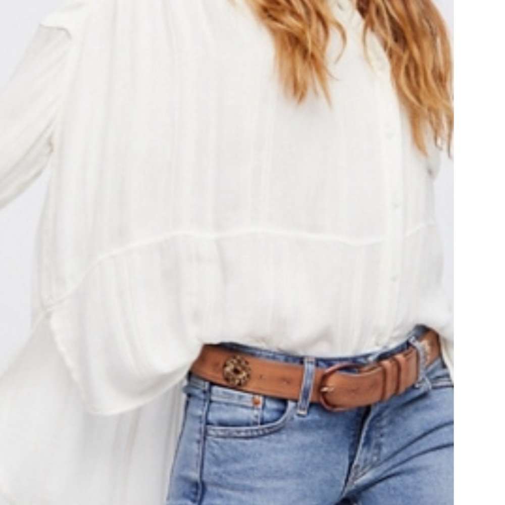 Free People Embellished tan/brown/beige belt